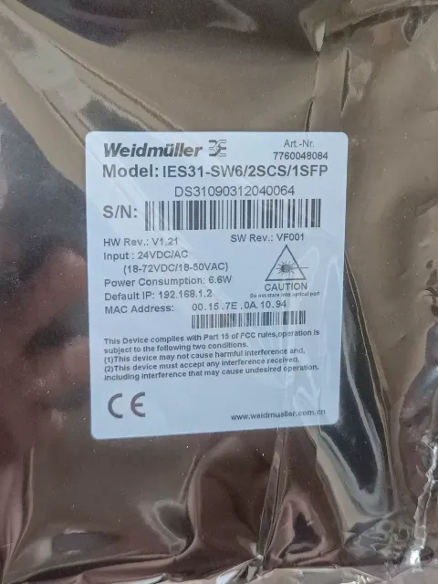 Weidmüller 7760048084 / IES31-SW6/2SCS/1SFP Industrial Sensor product photo 5