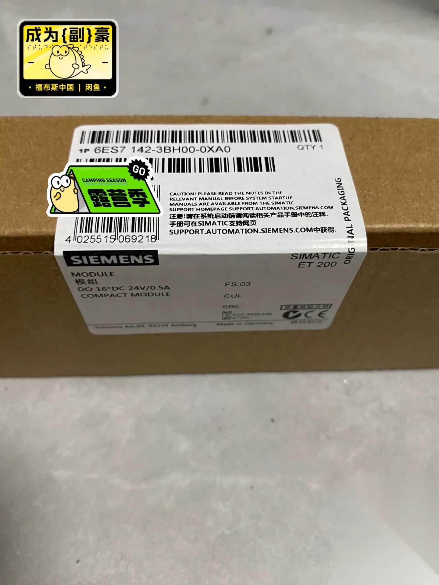 Siemens 6ES7142-3BH00-0XA0 Industrial Automation Component product photo 1