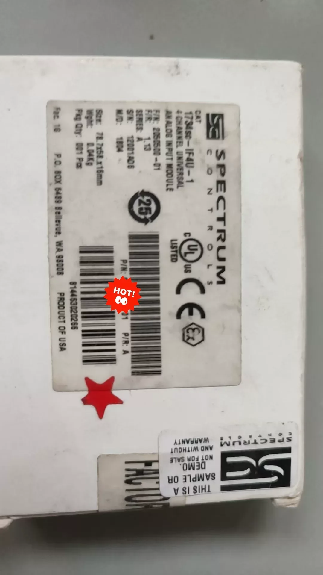 Spectrum Controls 1734SC-IF4U-1 I/O Module product photo 1