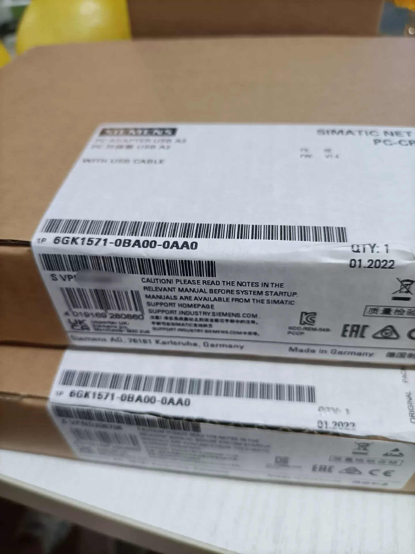 Siemens 6GK1571-0BA00-0AA0 Industrial Automation Component — product photo 1 of 3