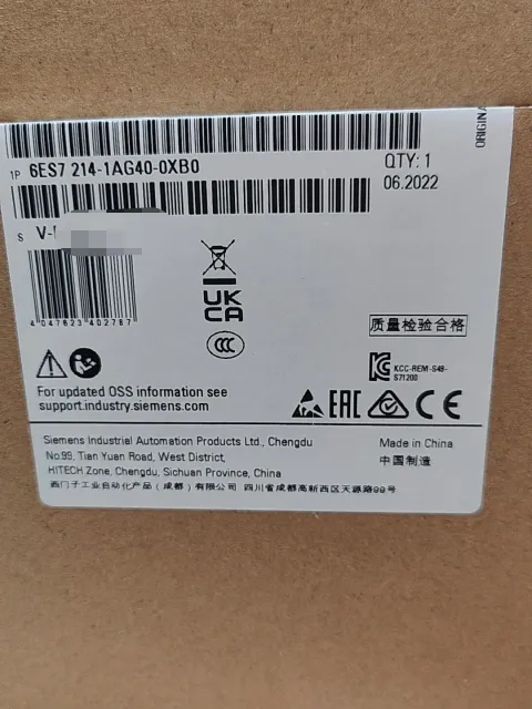 Siemens 6ES7 214-1AG40-0XB0 PLC Module — product photo 5 of 19