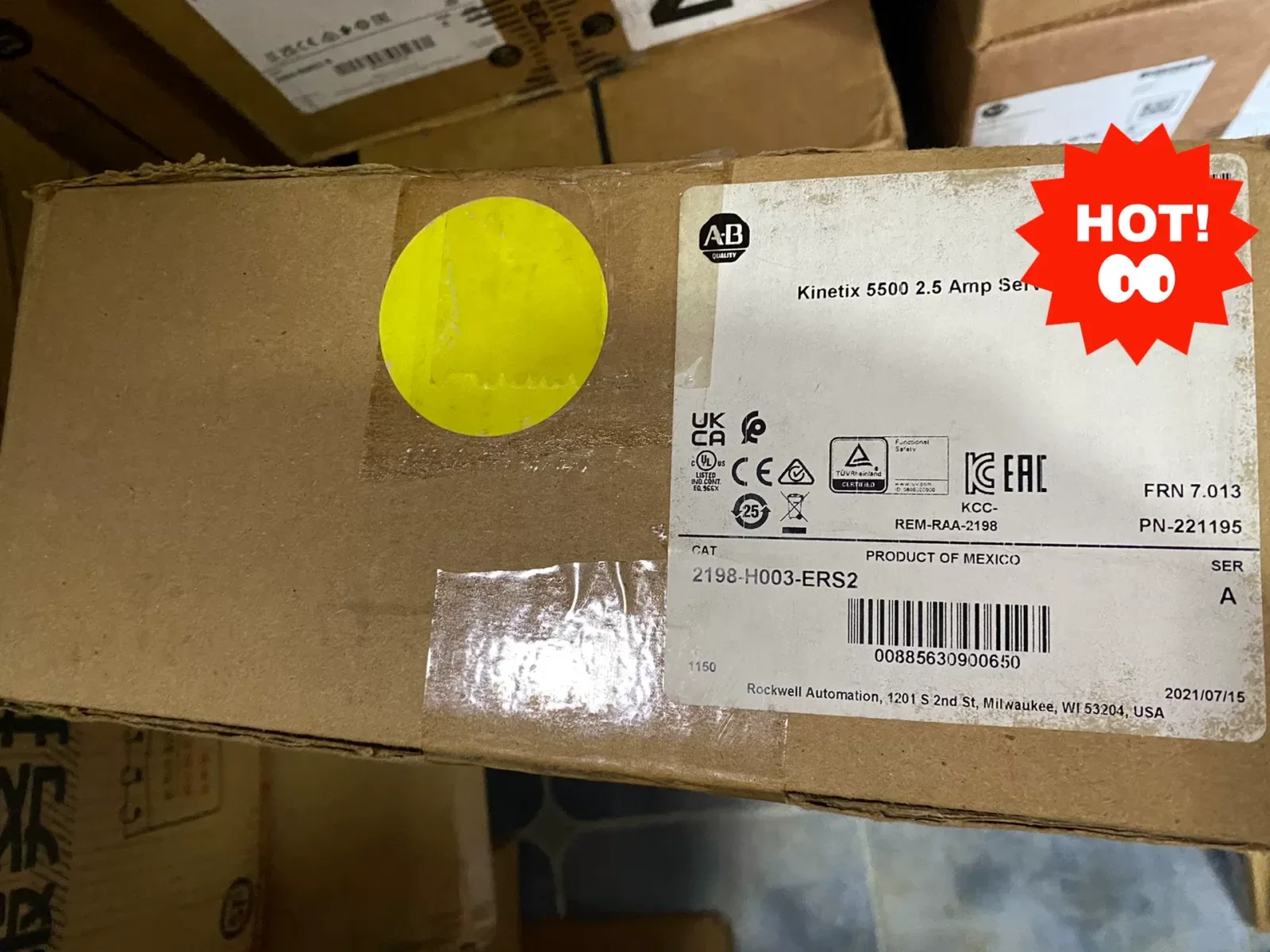 Allen-Bradley 2198-H003-ERS2 Motor & Drive Component product photo 1
