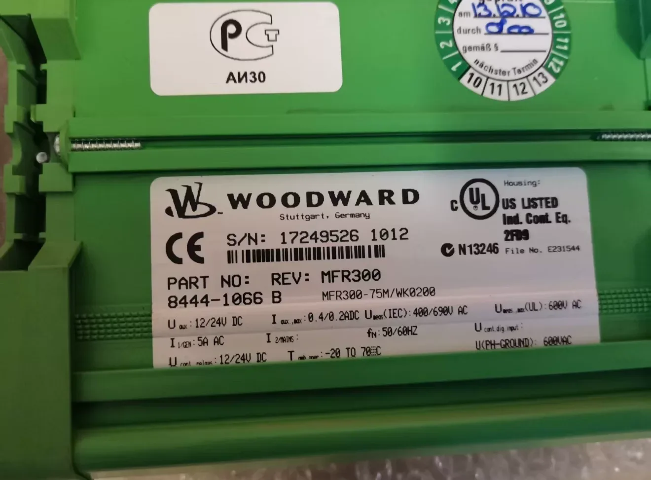 Woodward 8444-1066 B Industrial Relay product photo 1