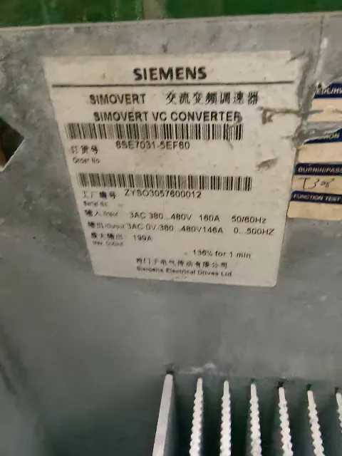 Siemens 6SE7031-5EF60 Motor & Drive Component product photo 3