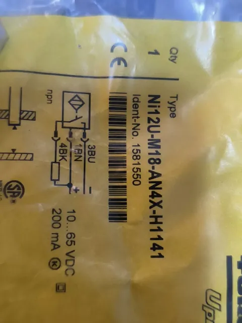 TURCK Ni12U-M18-AN4X-H1141 / 1581550 Industrial Sensor product photo 4