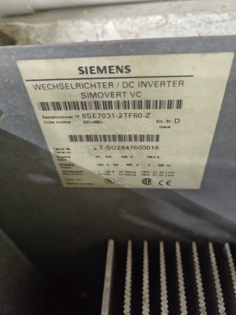 Siemens 6SE7028-2WF60-Z Motor & Drive Component product photo 7