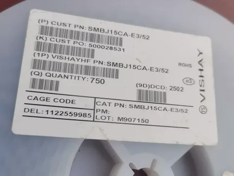 VISHAY / 威世 SMBJ15CA-E3/52 Industrial Automation Component product photo 1