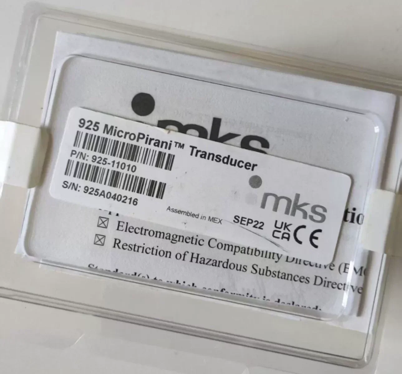 MKS / Granville-Phillips 925-11010 Industrial Sensor — product photo 1 of 15