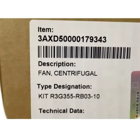 ABB / ebm-papst 3AXD50000179343 / R3G355-RB03-10 Industrial Automation Component product photo 1