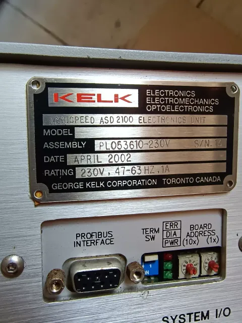 KELK ASD2100 / PL053610-230V Industrial Automation Component product photo 2