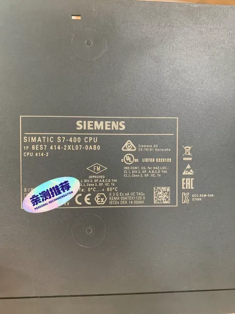 Siemens 6ES7414-2XL07-0AB0 PLC Module — product photo 6 of 10