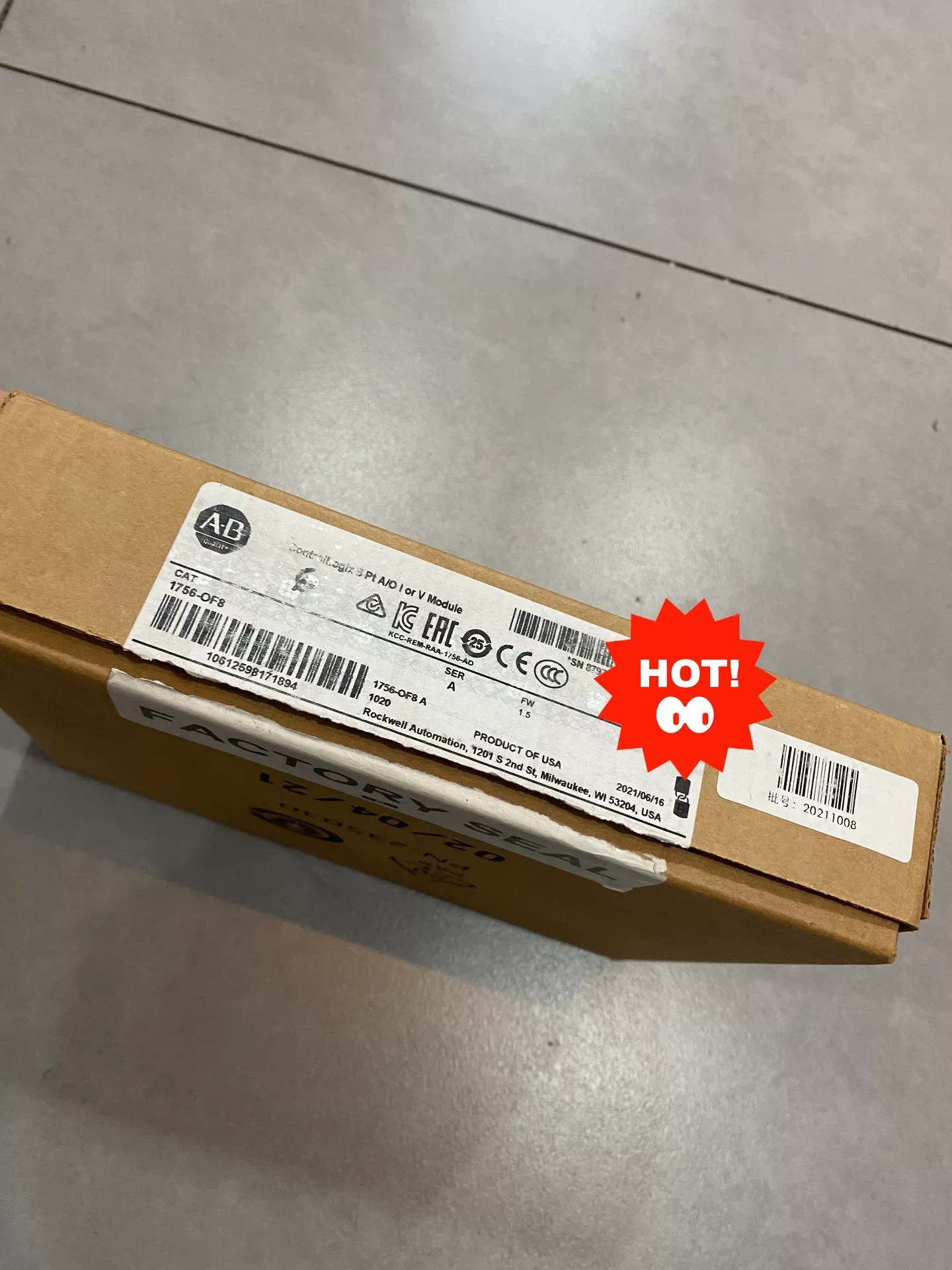 Allen-Bradley 1756-OF8 Series A FW 1.5 Industrial Control Board product photo 1
