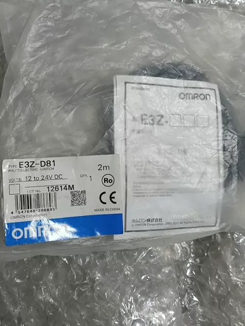 Omron E3Z-D81 2M Industrial Sensor product photo 2