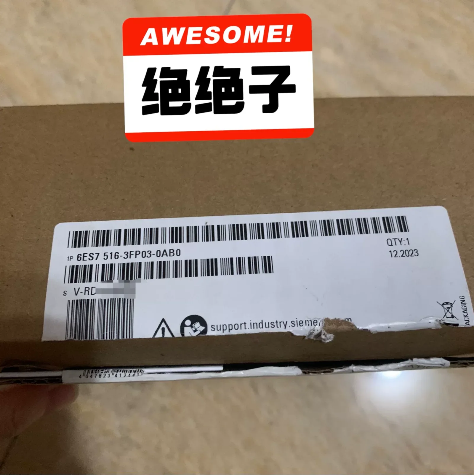 Siemens 6ES7516-3FP03-0AB0 Industrial Automation Component product photo 1