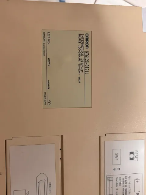 OMRON NT612G-DT211 Industrial Automation Component product photo 3