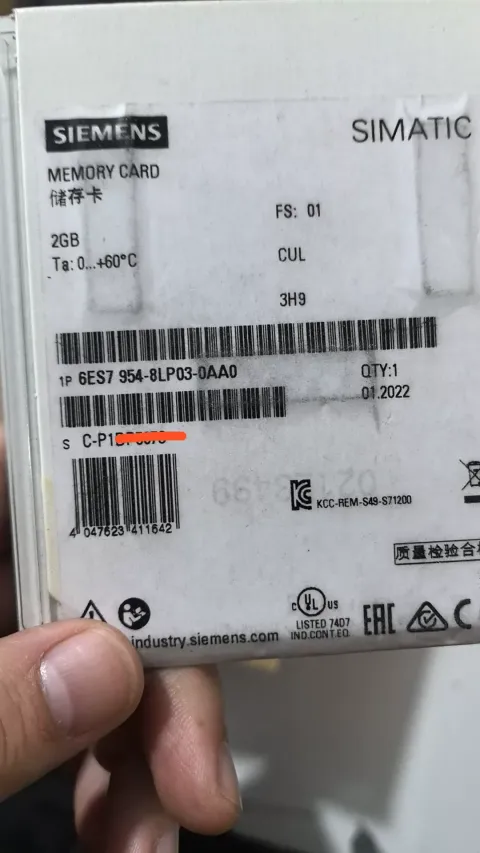 Siemens 6ES7954-8LP03-0AA0 Industrial Automation Component product photo 1