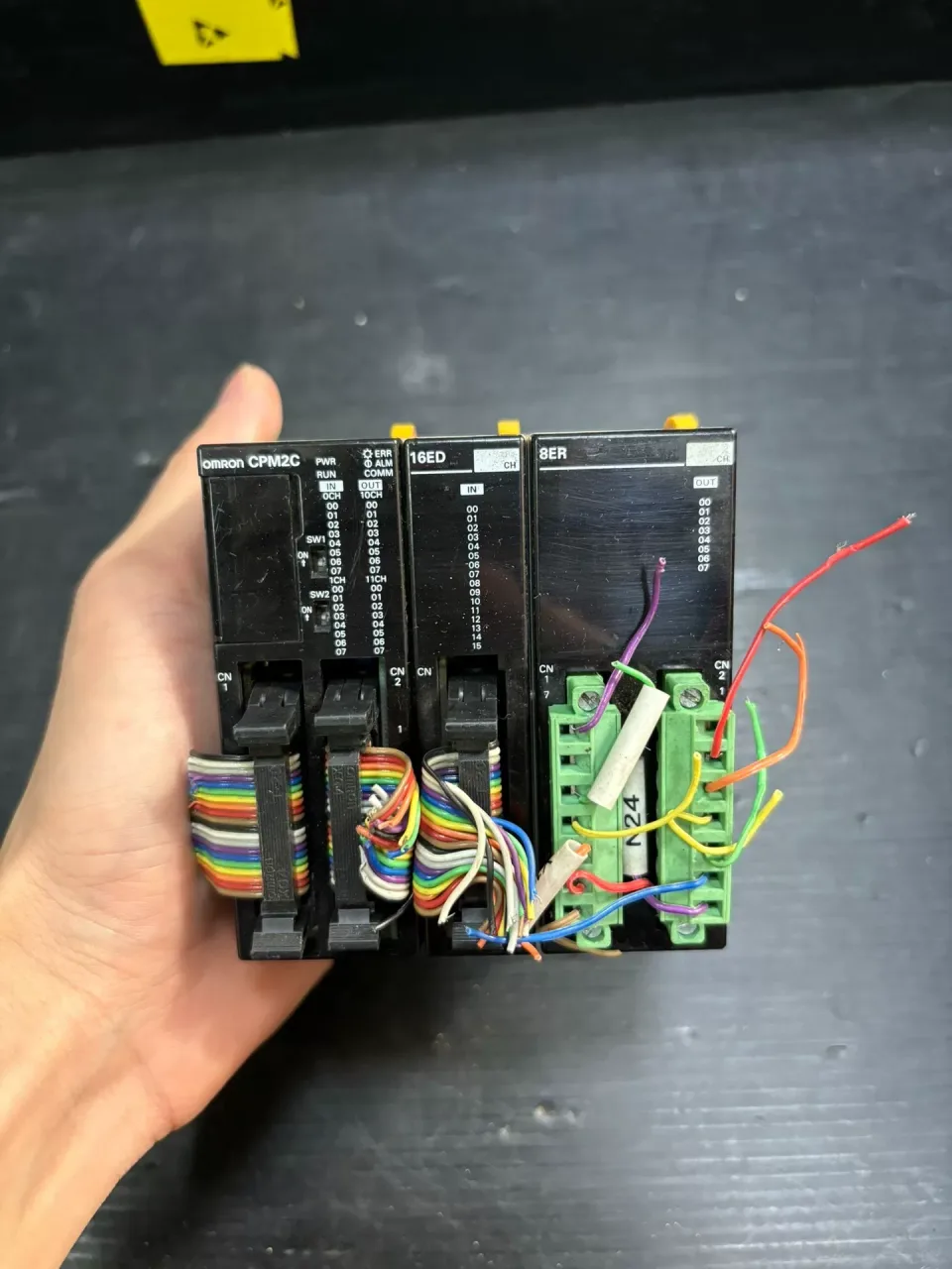 OMRON CPM2C-32CDTM-D + CPM2C-16EDM + CPM2C-8ER PLC Module product photo 1