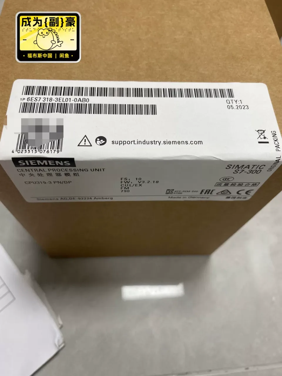 Siemens 6ES7318-3EL01-0AB0 Industrial Automation Component product photo 1