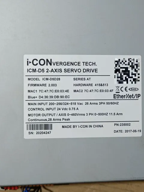 i-CONvergence Tech ICM-D5D28 Motor & Drive Component product photo 2