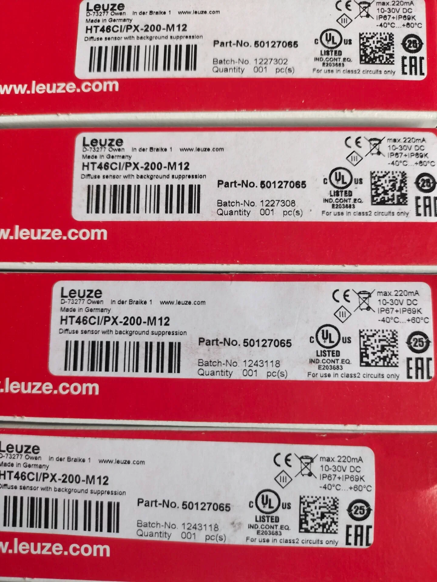 Leuze electronic HT46CI/PX-200-M12 Industrial Sensor product photo 1