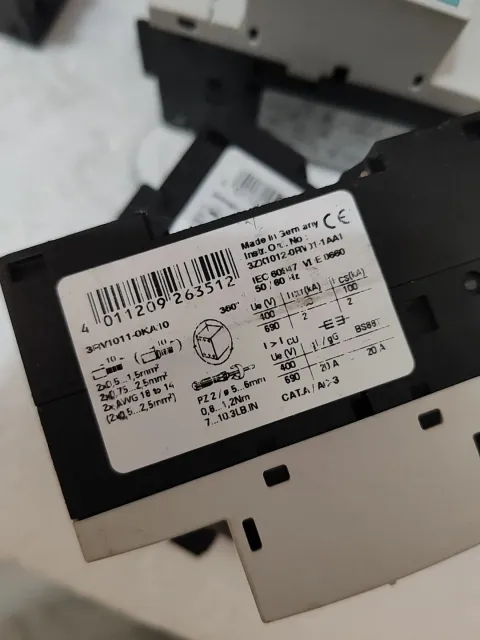 Siemens 3RV1421-1KA10 / 3RV1421-1HA10 / 3RV1011-0KA10 Motor & Drive Component product photo 7