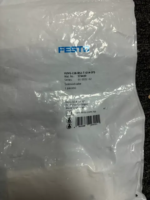 Festo VUVG-L18-B52-T-G14-1P3 Industrial Automation Component product photo 2