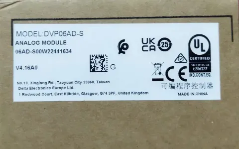 Delta / 台达 DVP06AD-S PLC Module product photo 1