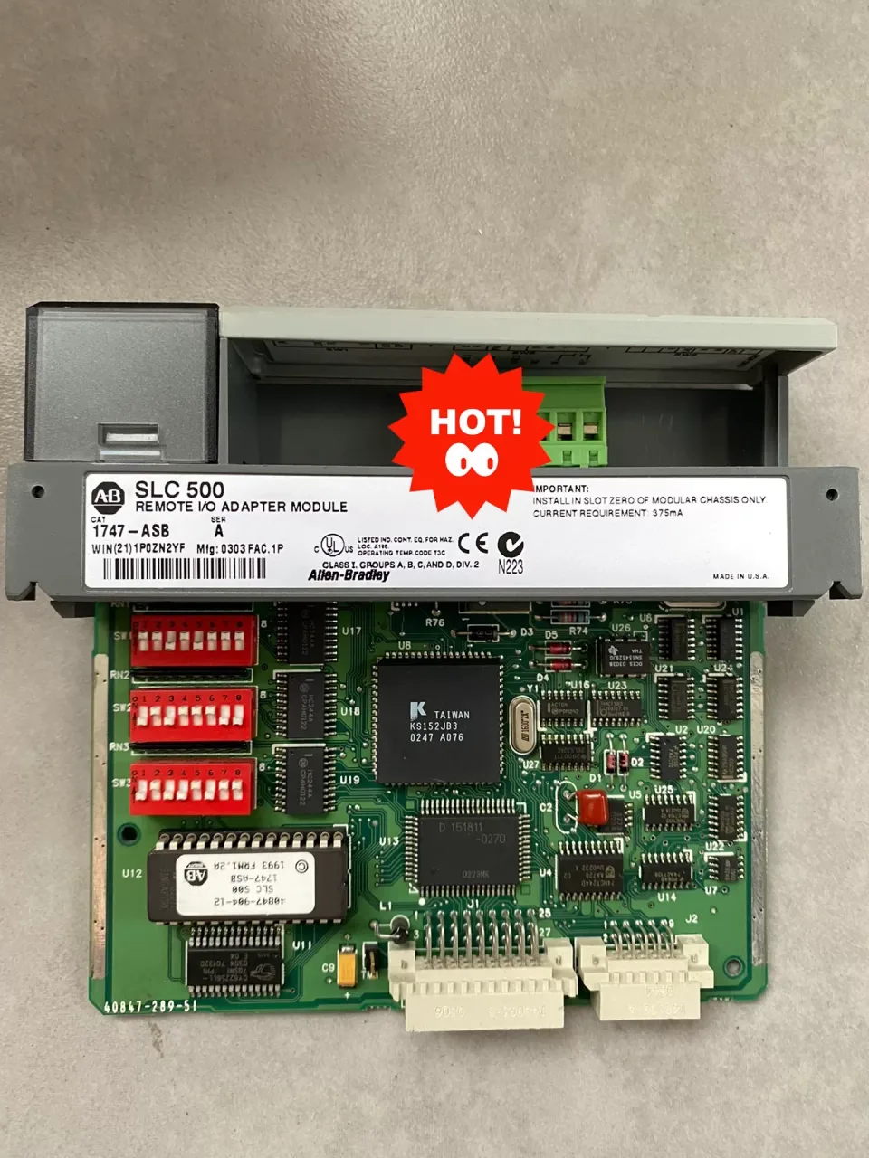 Allen-Bradley 1747-ASB Series A I/O Module product photo 1