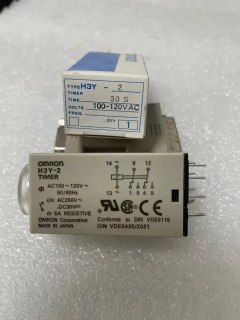 OMRON H3Y-2 AC100-120V 30S Industrial Relay product photo 1