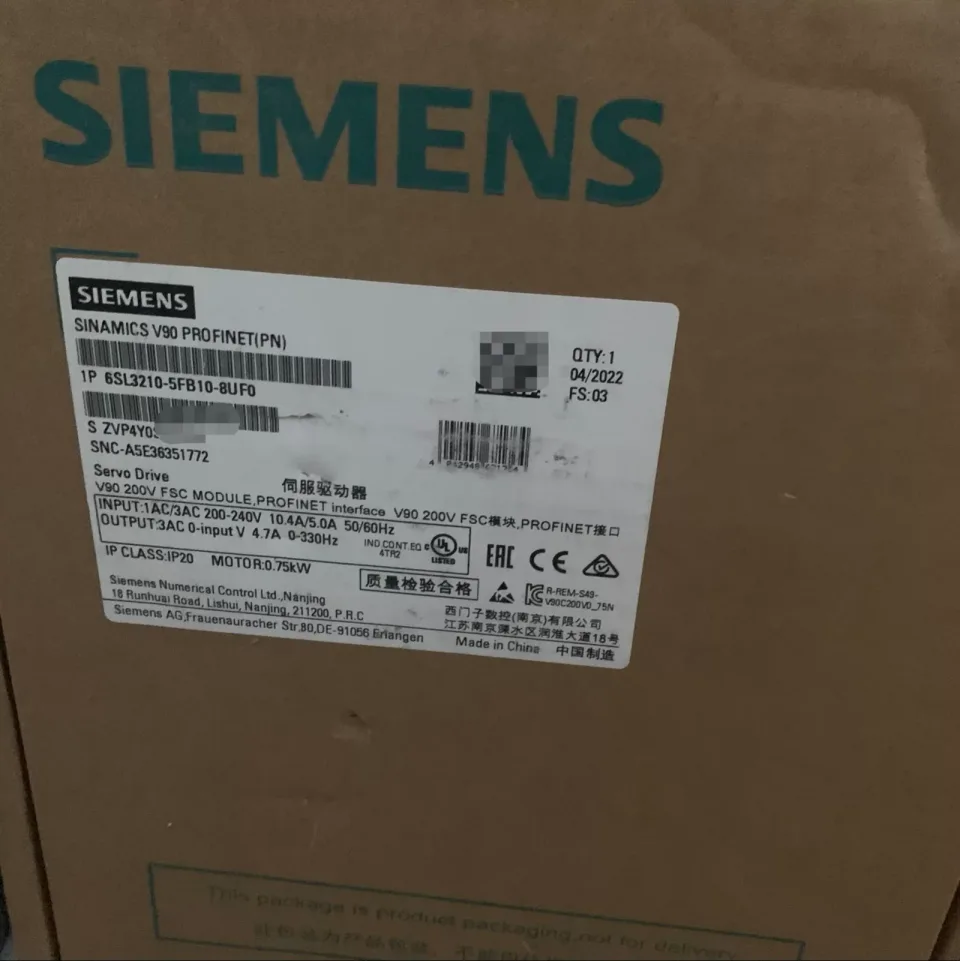 Siemens 6SL3210-5FB10-8UF0 Motor & Drive Component product photo 1