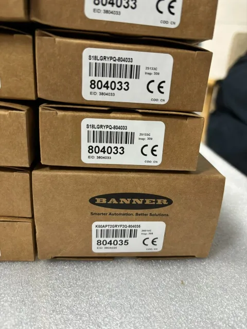 Banner Engineering S18LGRYPQ-804033; K50APT2GRYF2Q-804035 Industrial Sensor product photo 3
