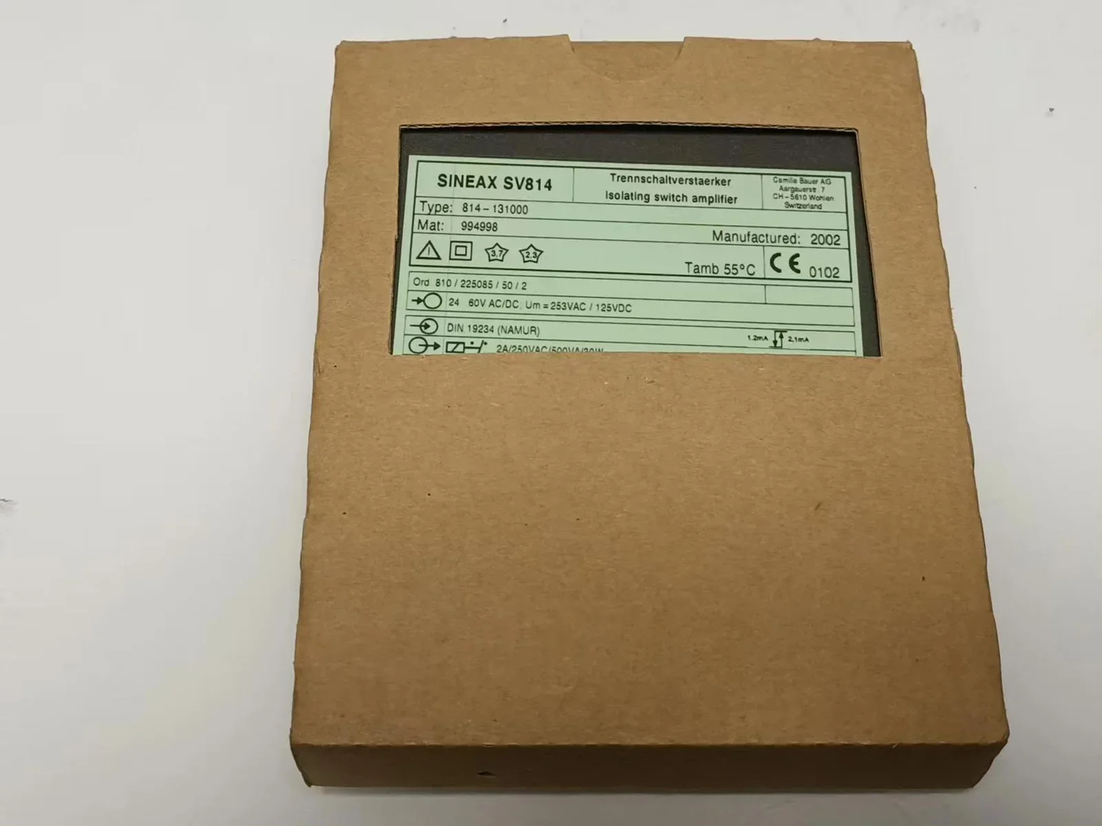 Camille Bauer / SINEAX 814-131000 Industrial Sensor product photo 1