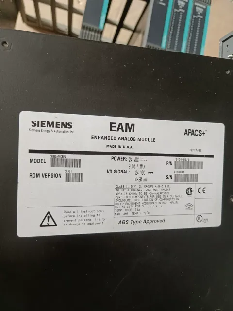 Siemens 39SDM024DCCBN 16101-174/12 / 39EAMCBN 16154-93/3 / 39ACM24BEN 16139-215/5 Industrial Automation Component product photo 3