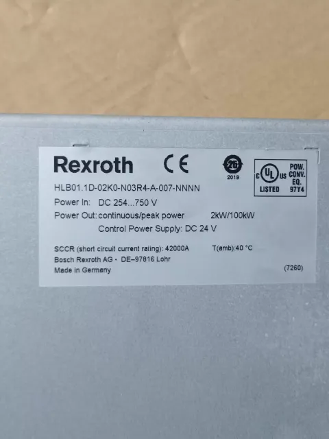 Bosch Rexroth HLB01.1D-02K0-N03R4-A-007-NNNN Motor & Drive Component product photo 2