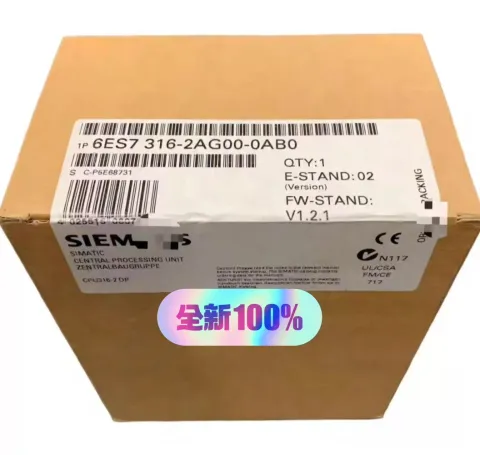 Siemens 6ES7316-2AG00-0AB0 Industrial Automation Component product photo 1