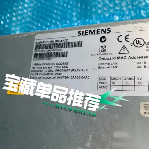 Siemens 6AV7884-0AA10-6BE0 Industrial Automation Component product photo 1