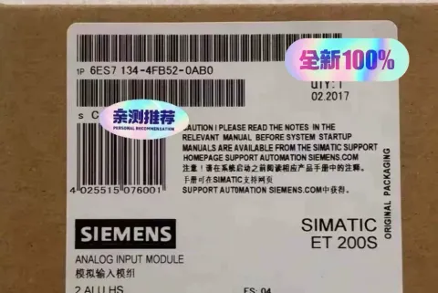 Siemens 6ES7134-4FB52-0AB0 Industrial Automation Component product photo 1