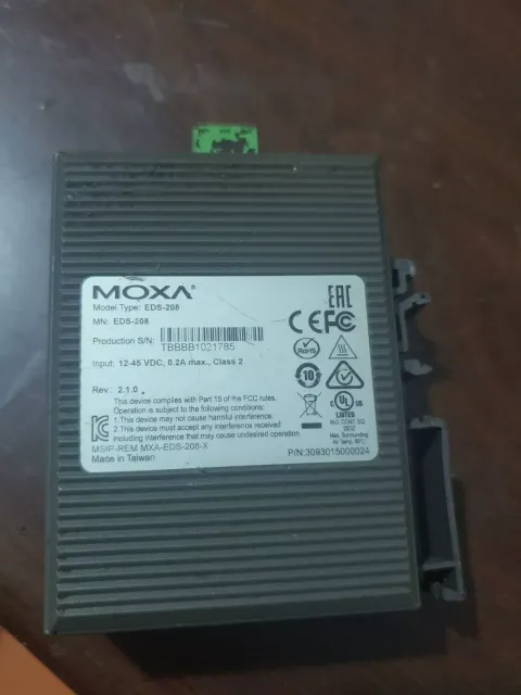 MOXA EDS-208 Industrial Sensor product photo 2