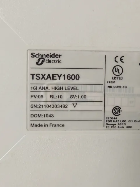 Schneider Electric TSXAEY1600 Industrial Automation Component — product photo 12 of 17