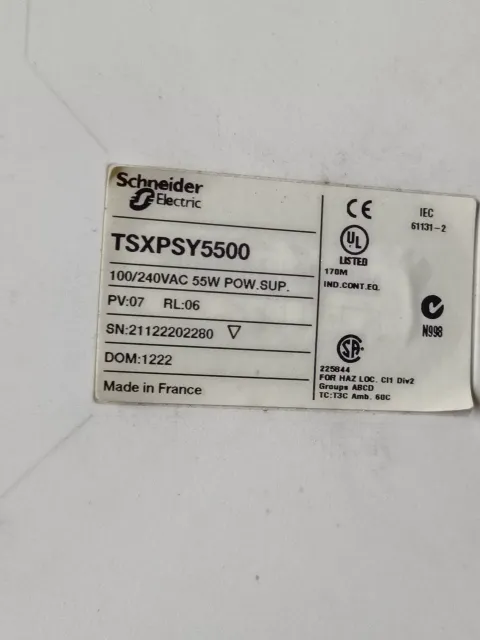 Schneider Electric / Modicon TSXPSY5500 PLC Module product photo 8