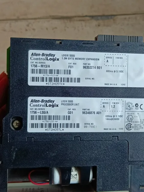 Allen-Bradley / Rockwell Automation 1756-L55/A + 1756-M13/A PLC Module product photo 3