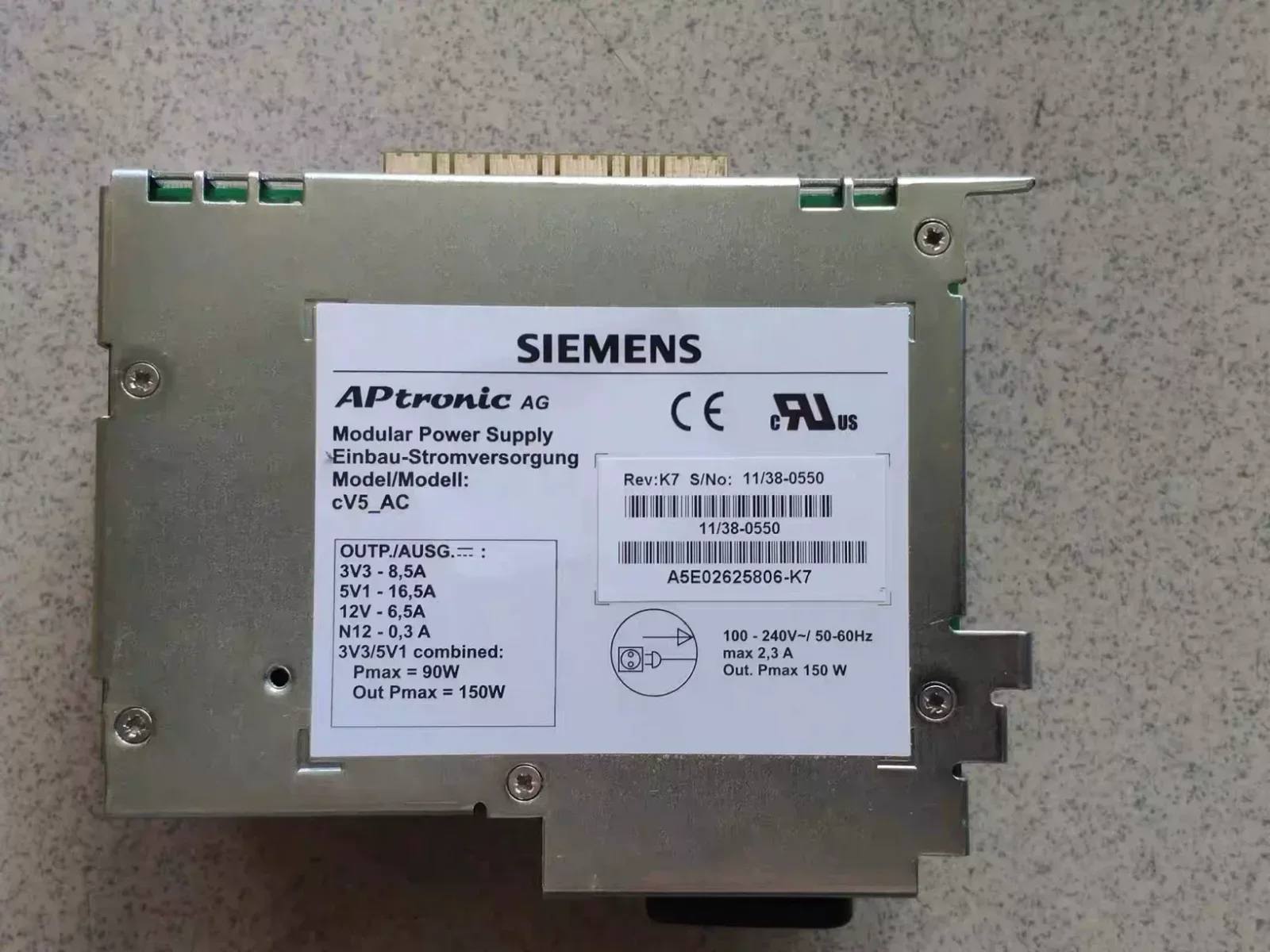 Siemens / APtronic A5E02625806-K7 / cV5_AC Rev K7 Power Electronics Module product photo 1