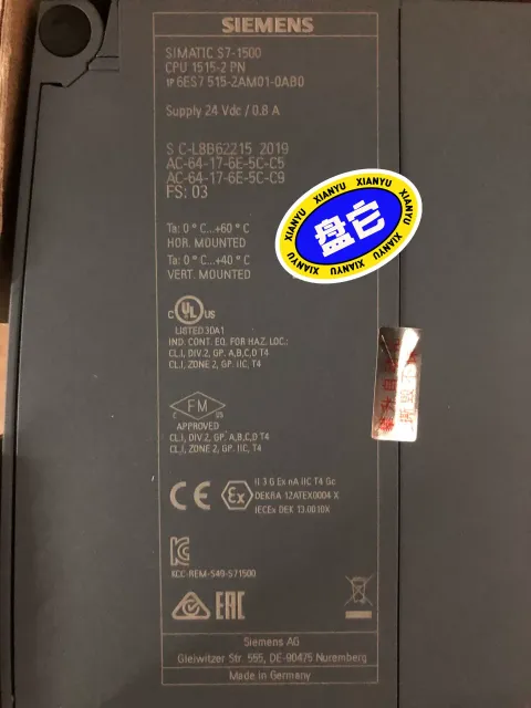 Siemens 6ES7515-2AM01-0AB0 Industrial Automation Component — product photo 9 of 19
