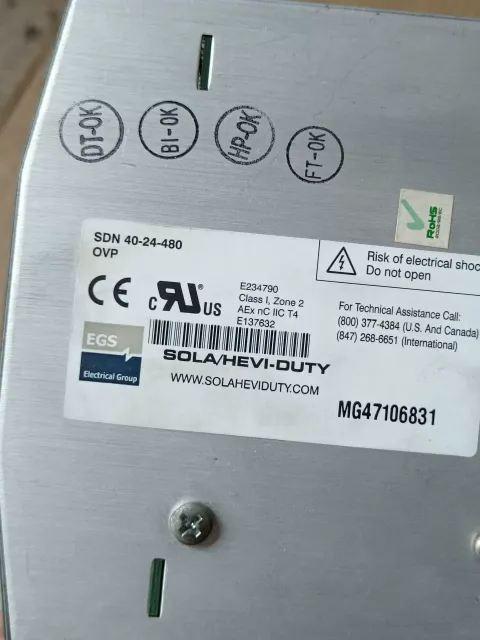 SolaHD / Sola SDN 40-24-480 Power Electronics Module product photo 5