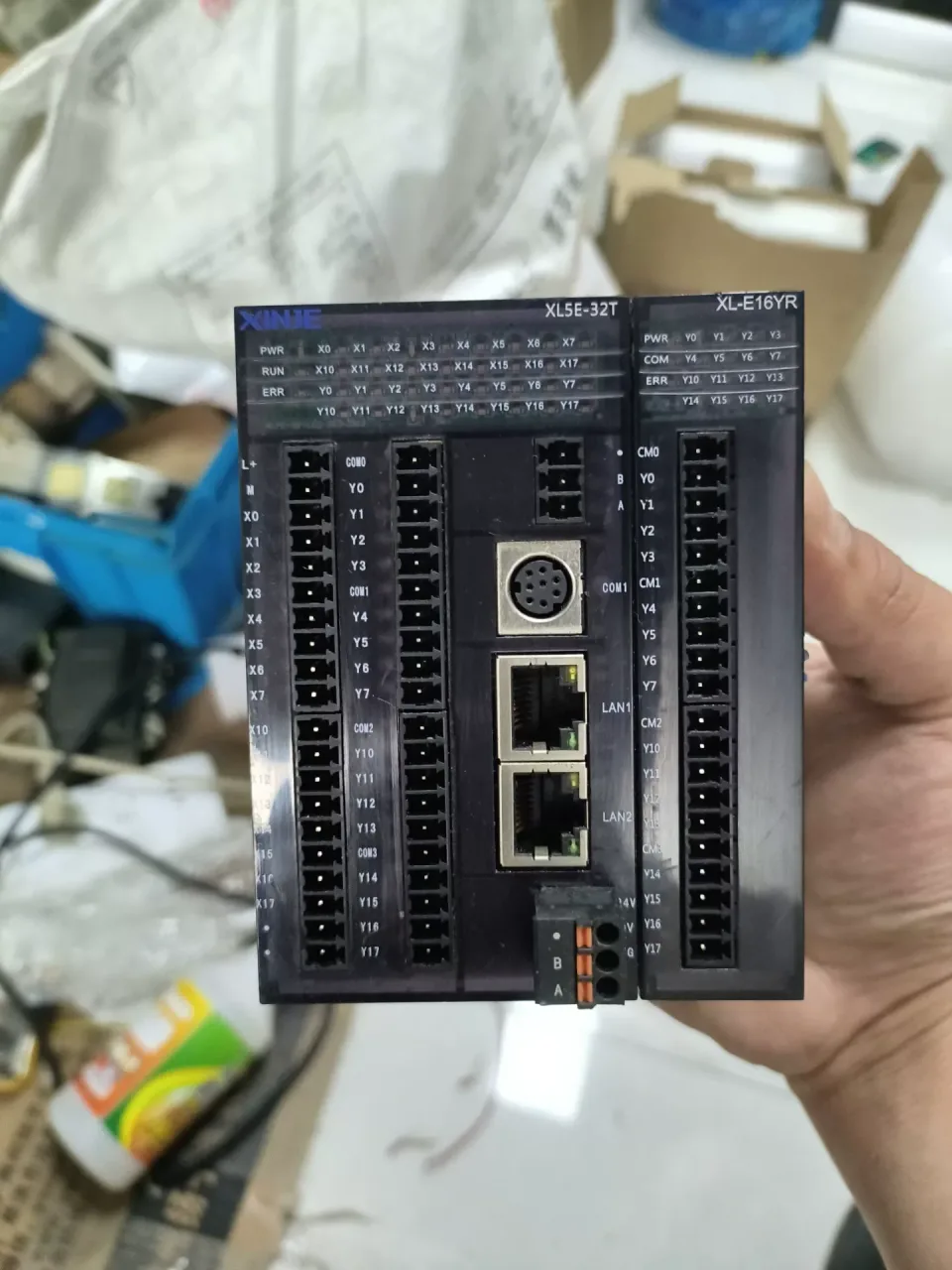XINJE XL5E-32T + XL-E16YR PLC Module product photo 1