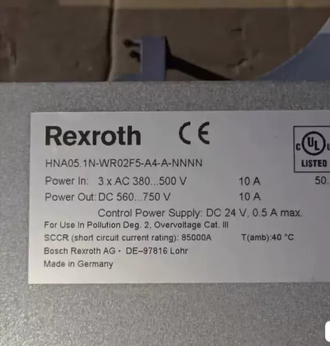 Bosch Rexroth HNA05.1N-WR02F5-A4-A-NNNN Motor & Drive Component — product photo 10 of 15