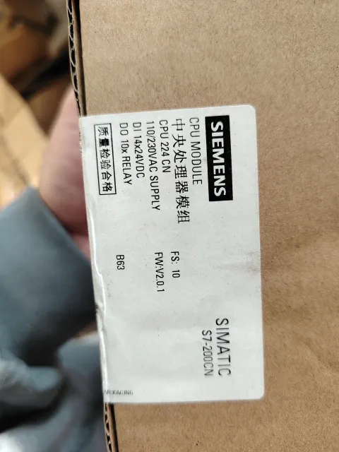 Siemens 6ES7214-1BD23-0XB8 PLC Module product photo 1