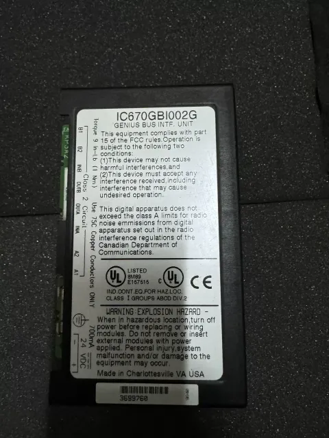 White Label IC670GBI002G Industrial Automation Component product photo 3
