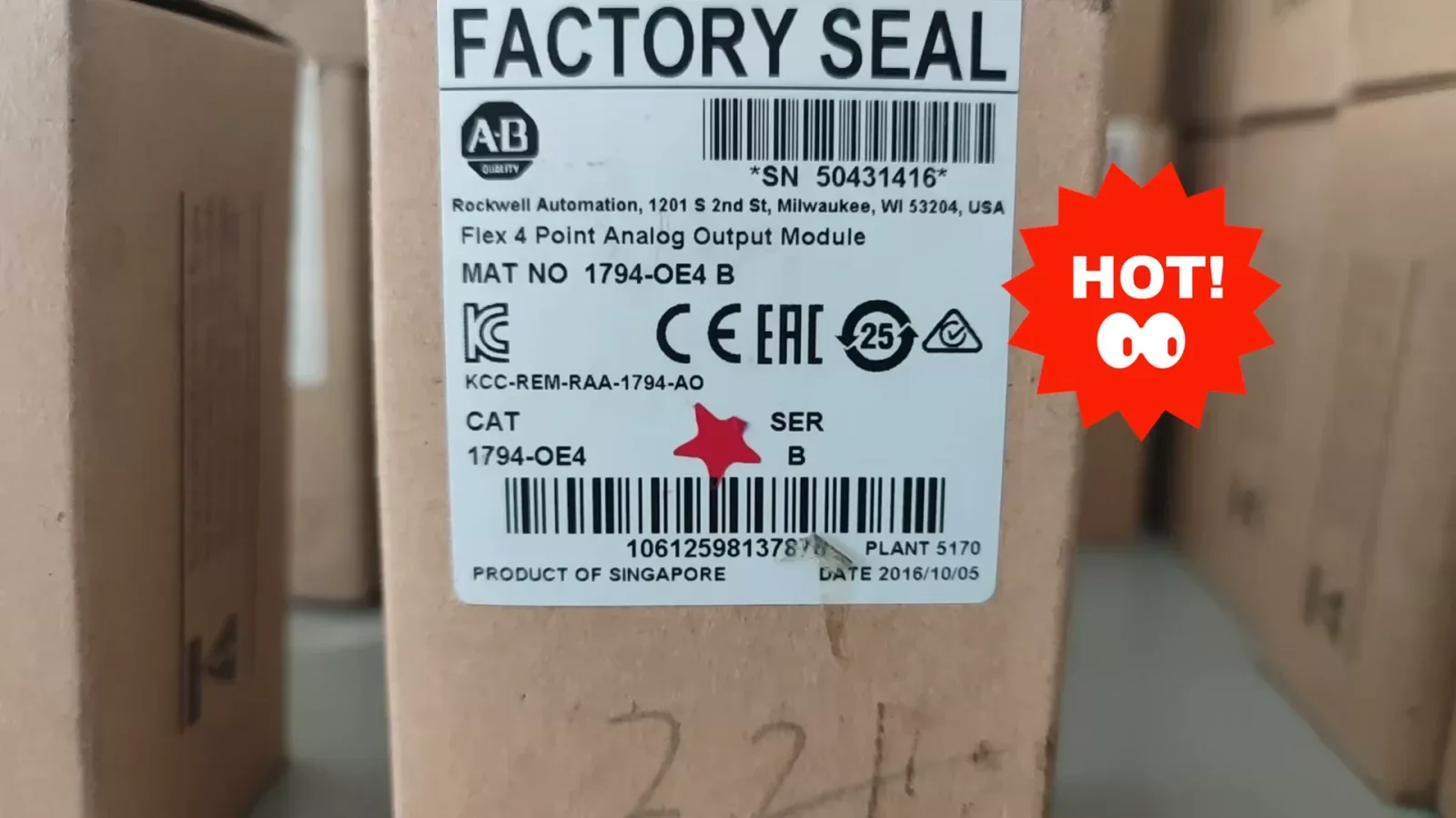 Allen-Bradley 1794-OE4 I/O Module product photo 1