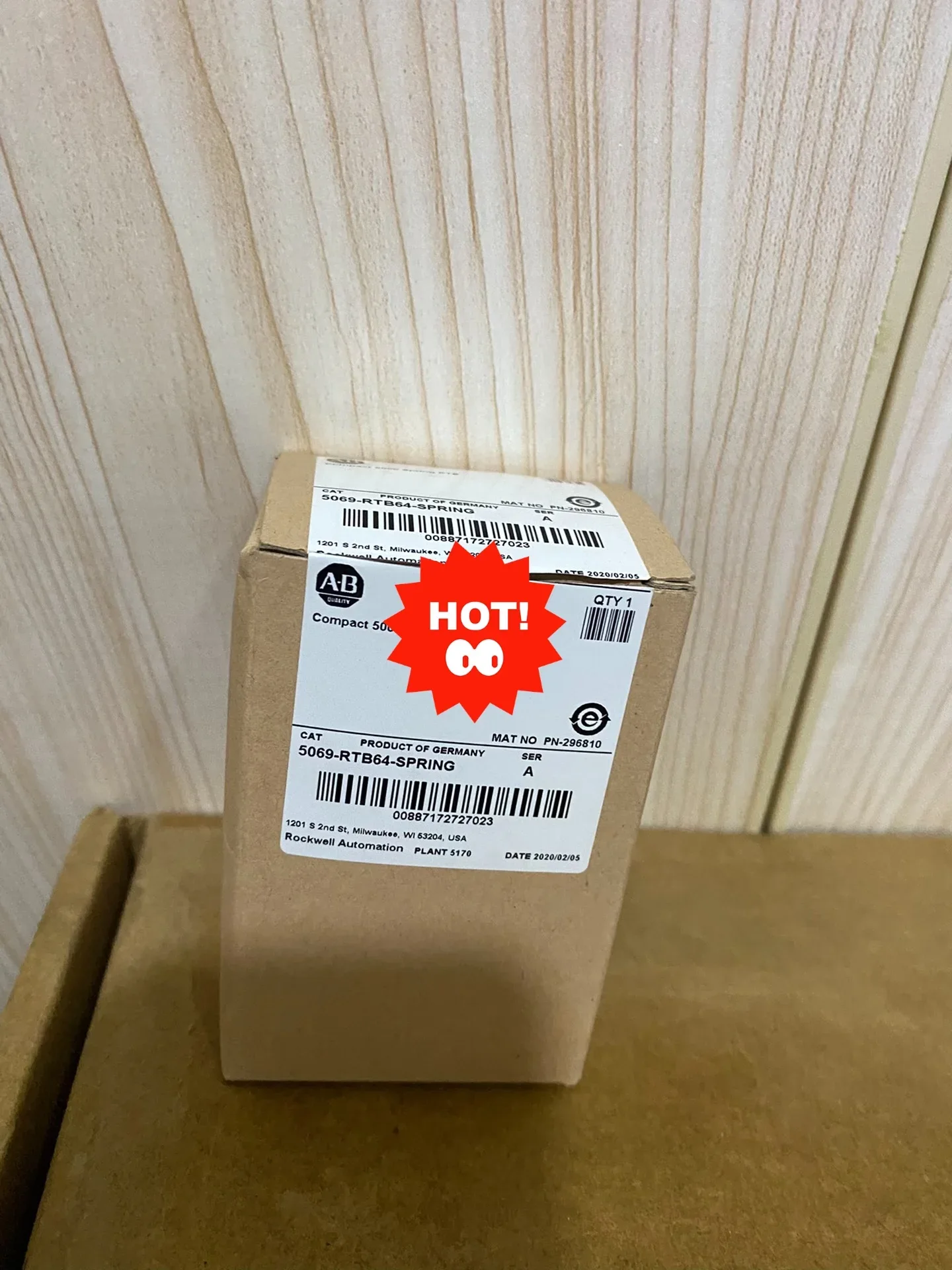 Allen-Bradley 5069-RTB64-SPRING PLC Module product photo 1